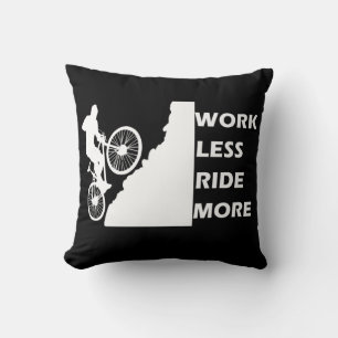 Cojín Decorativo Ciclismo de Montaña Motivacional - Frase Divertida