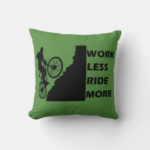 Cojín Decorativo Ciclismo de Montaña Motivacional - Frase Divertida