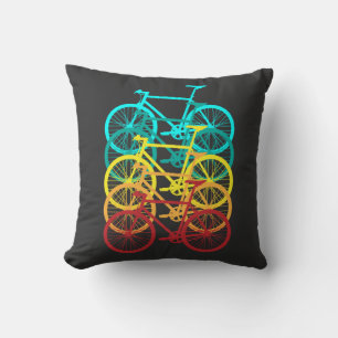 Cojín Decorativo Ciclismo retro, bicicleta por carretera