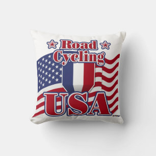 Cojín Decorativo Ciclismo Road USA