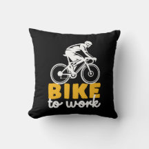 Ciclista De Ciclismo En Bicicleta Al Trabajo