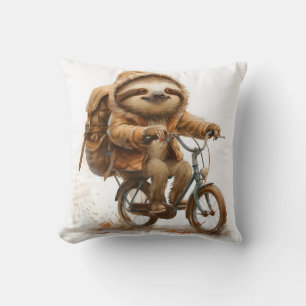 Cojín Decorativo Ciclista eslovaco sonriente