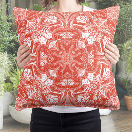 Cojín Decorativo Ciclo de vida de la mariposa Mandala