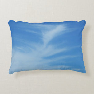 Cojín Decorativo Cielo azul con nubes blancas Foto abstracta de la