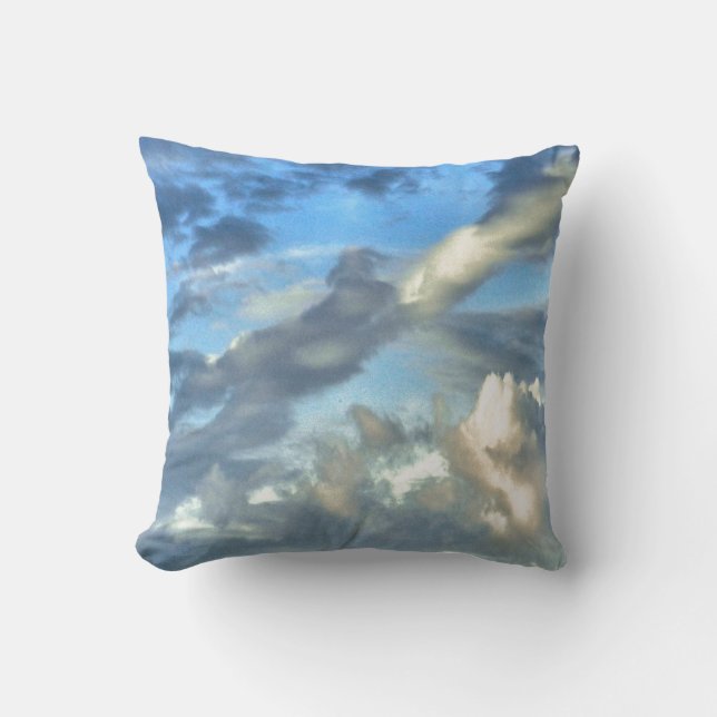COJÍN DECORATIVO CIELO AZUL CON NUBES DRAMÁTICAS: FOTOGRAFÍA NATURA (Anverso)