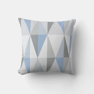 Cojín Decorativo Cielo azul de Triángulos modernos de MidCentury