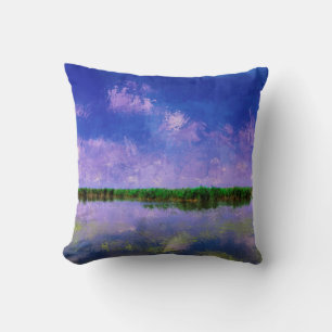 Cojín Decorativo Cielo azul de verano y agua