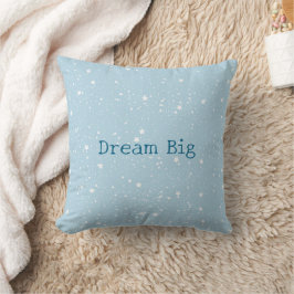 Cojín Decorativo Cielo Blanco Azul de Estrellas