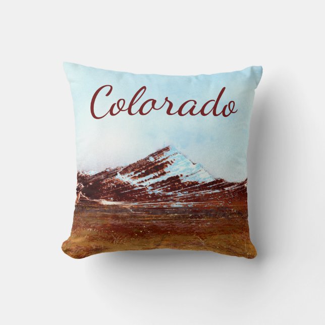 Cojín Decorativo Cielos azules de Colorado (Anverso)