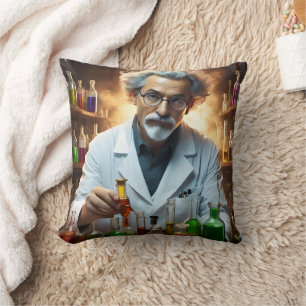 Cojín Decorativo Científico En Pociones De Mezcla De Laboratorio,