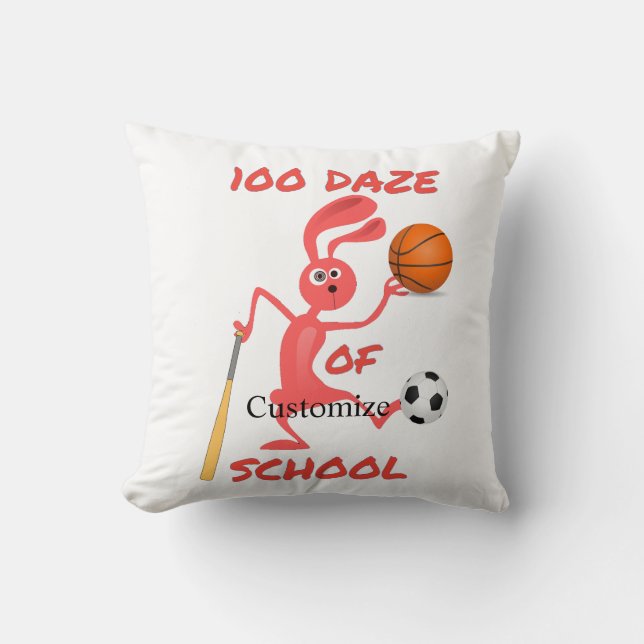 Cojín Decorativo Ciento De Deslumbramiento De La Escuela Thunder_Co (Anverso)