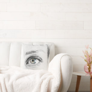 Cojín Decorativo Cierre de ojos humanos