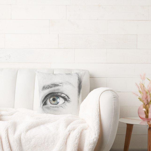 Cojín Decorativo Cierre de ojos humanos (Sofá)