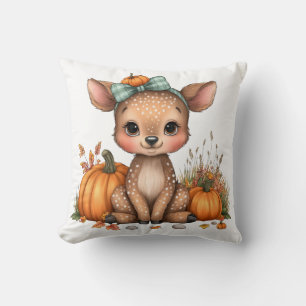Cojín Decorativo Ciervo Lindo Cosecha de Otoño