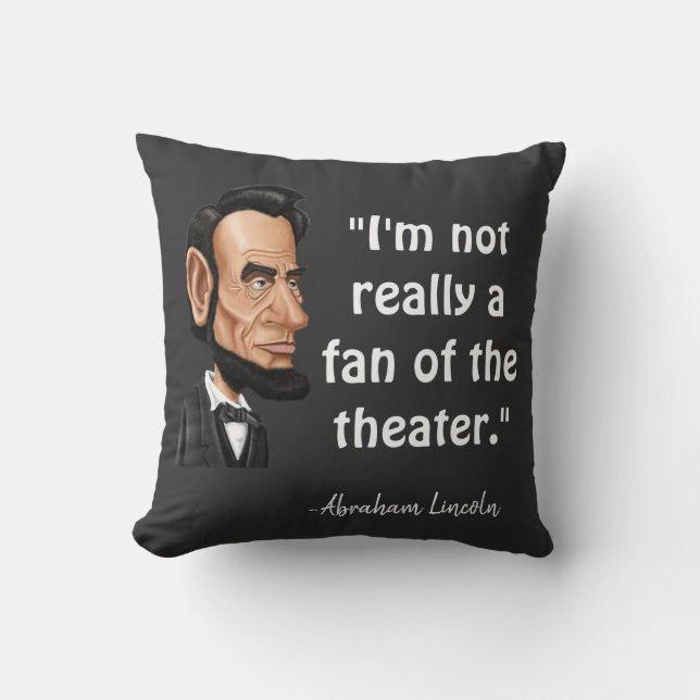 Cojín Decorativo Cifras de Abraham Lincoln (Anverso)