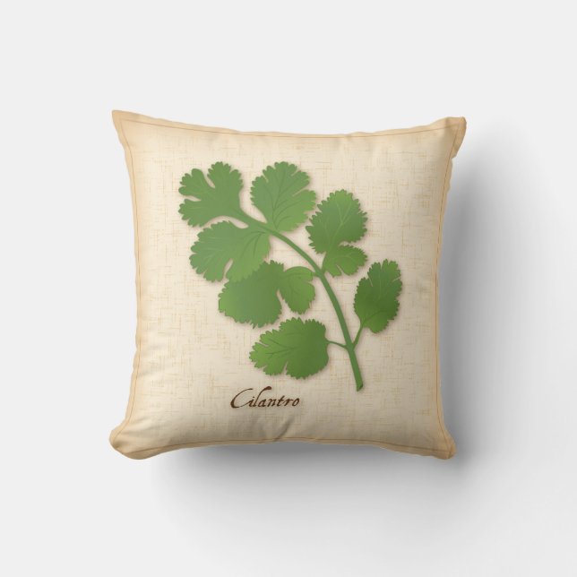 Cojín Decorativo Cilantro Herb (Anverso)