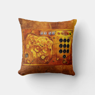 Cojín Decorativo Cinco a de 12 reloj Steampunk Grunge