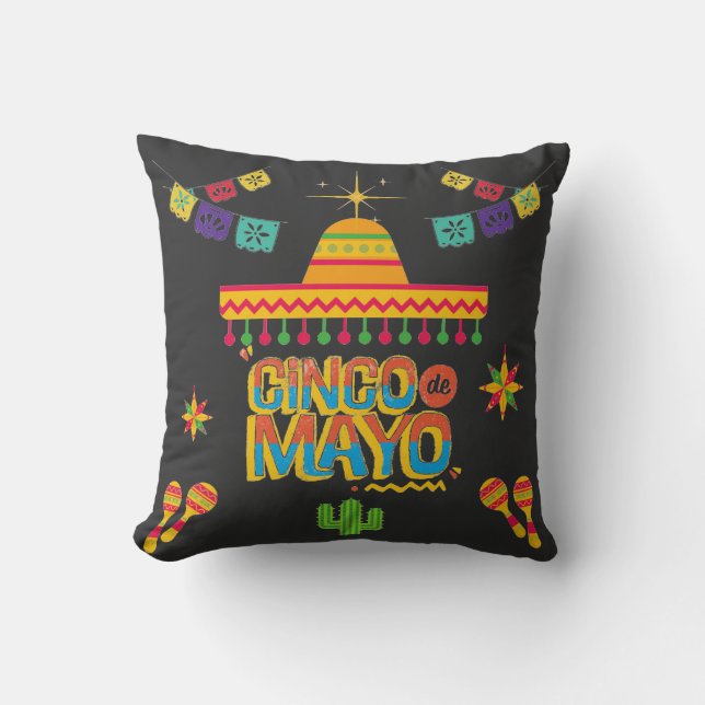 Cojín Decorativo Cinco de mayo (Anverso)