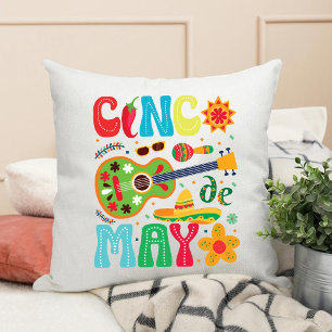 Cojín Decorativo Cinco De Mayo Celebración Tema Mexicano