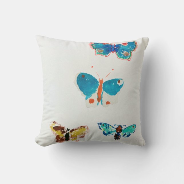 Cojín Decorativo Cinco mariposas, Redon (Anverso)