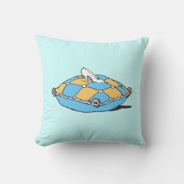 Cojín Decorativo Cinderella Slipper Naranja Verde azulado Pillow