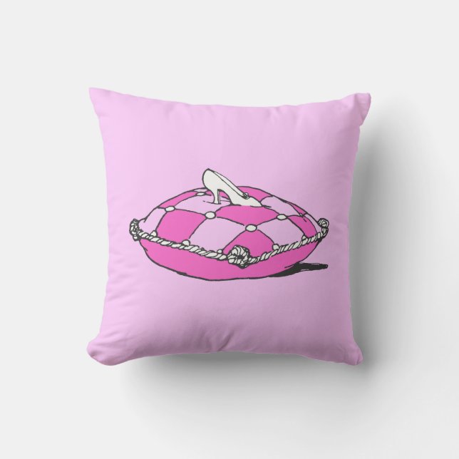 Cojín Decorativo Cinderella Slipper Pink Pillow (Anverso)