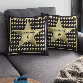Cojín Decorativo Cine residencial personalizado de la familia Star