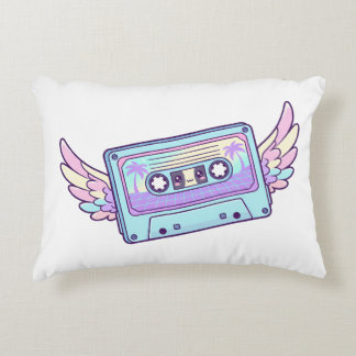Cojín Decorativo Cinta de casete retro alada