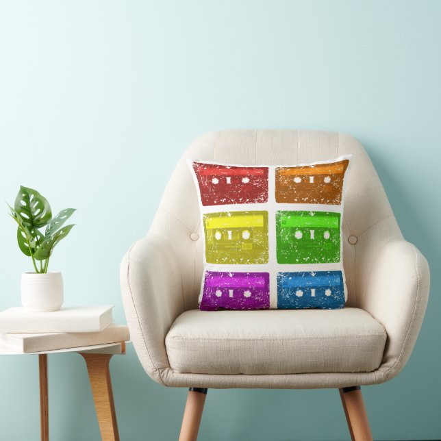 Cojín Decorativo Cinta de casete, tengo esta edad (Silla)