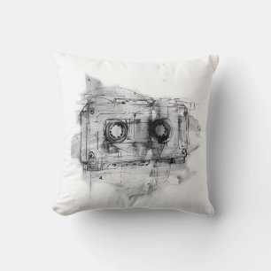 Cojín Decorativo Cinta de cassette vintage