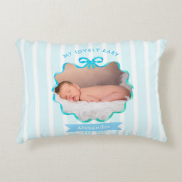 Cojín Decorativo Cinta de lazo bebé recién nacido niño