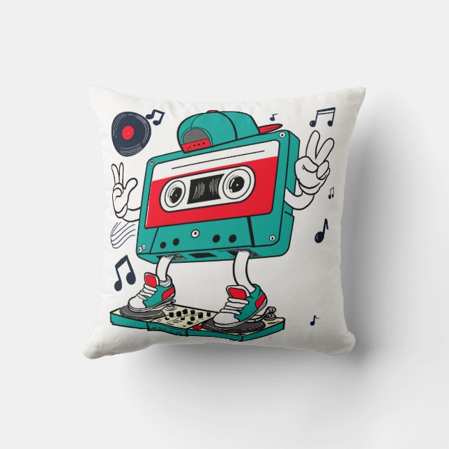 Cojín Decorativo cinta DJ (Reverso)