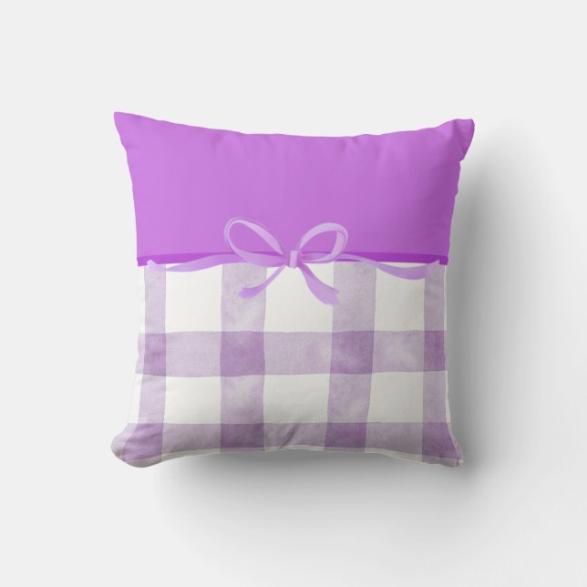 Cojín Decorativo Cinta Morada (Anverso)