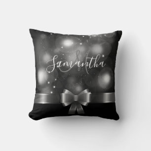 Cojín Decorativo Cinta negra y blanca