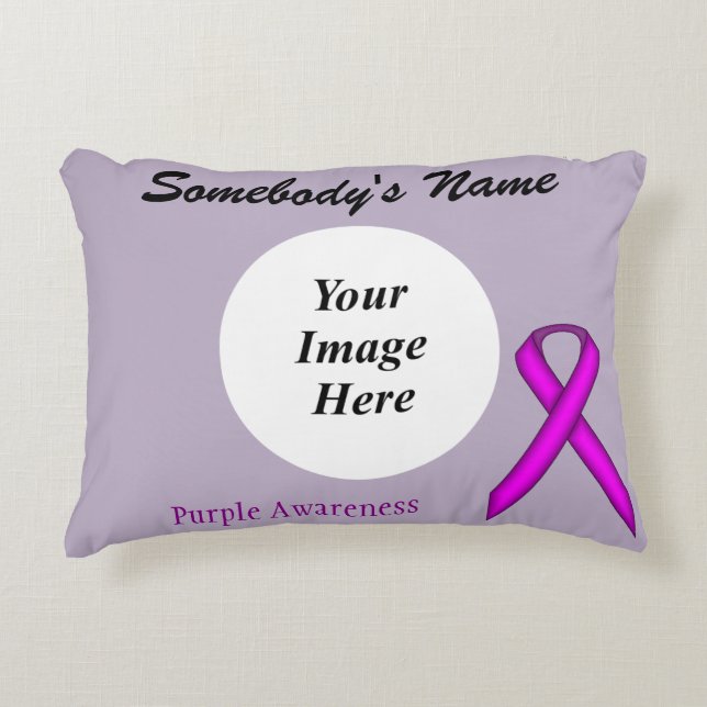 Cojín Decorativo Cinta Purple Standard Tmpl de Kenneth Yoncich (Anverso)