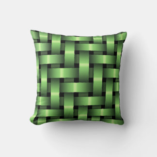 Cojín Decorativo Cintas satinadas de color verde