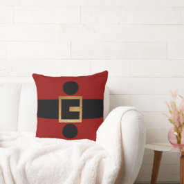 Cojín Decorativo Cinturón de Santa Navidad – Regalo Festivo de Vaca