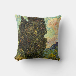 Cojín Decorativo Cipreses por Vincent van Gogh
