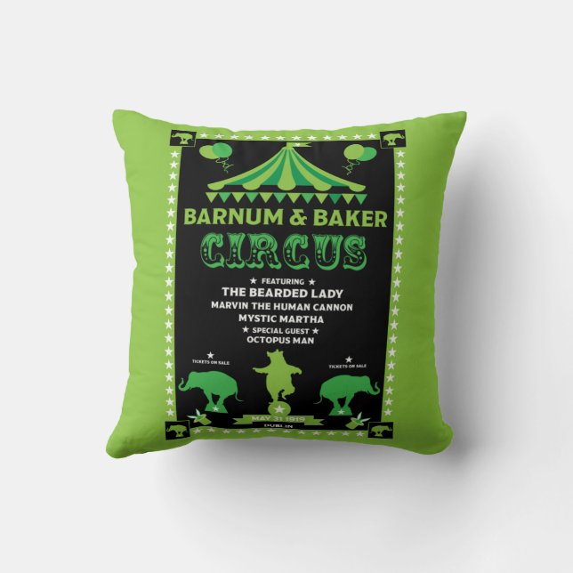 Cojín Decorativo Circo inspirado en las cosechas originales (Reverso)