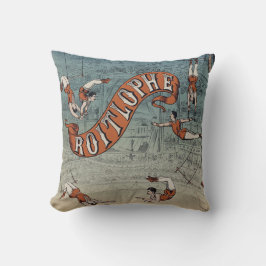 Cojín Decorativo Circo Victoriano Antiguo