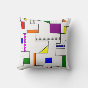 Cojín Decorativo Circuitos de Bauhaus