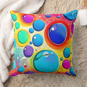 Cojín Decorativo Círculo brillante arte pop