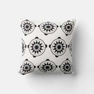Cojín Decorativo Círculo de cultivo geométrico futurista Mandala