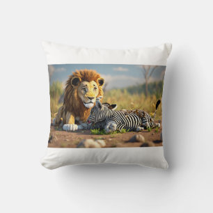 Cojín Decorativo Círculo de la vida: La fiesta de los leones en lo