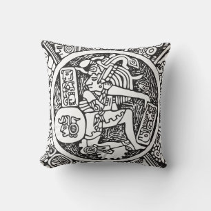 Cojín Decorativo Círculo maya, jeroglífico mexicano (maya)