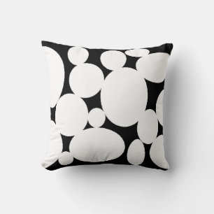 COJÍN DECORATIVO CÍRCULOS BLANCOS