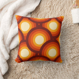 Cojín Decorativo Círculos concéntricos retro