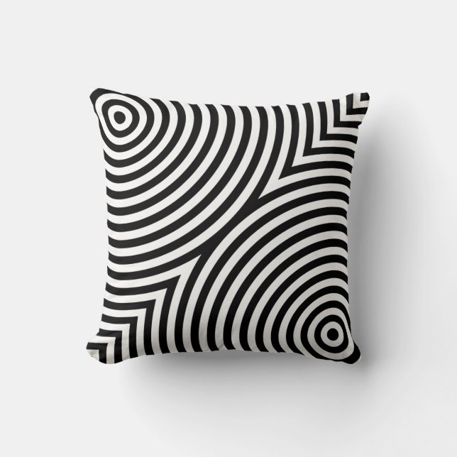 Cojín Decorativo Círculos concéntricos superpuestos (Anverso)