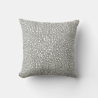 Cojín Decorativo Círculos de acuarela - Negro lavado