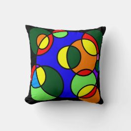 Cojín Decorativo Círculos de colores arcoiris